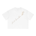 Unisex Boxy Drop Shoulder Crop T-Shirt